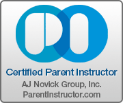 Certified Parent Instructor Badge from AJ Novick Group, Inc