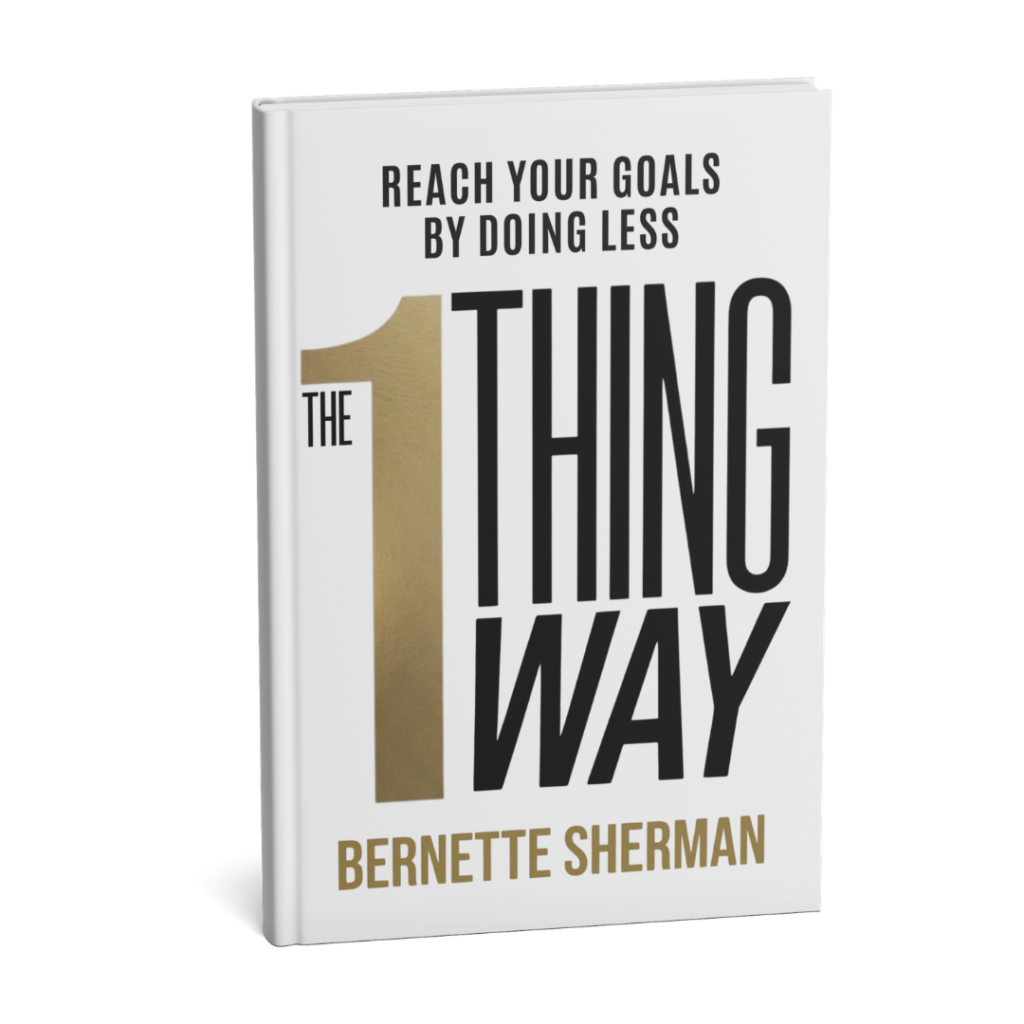 3d cover image of the 1-Thing Way book
