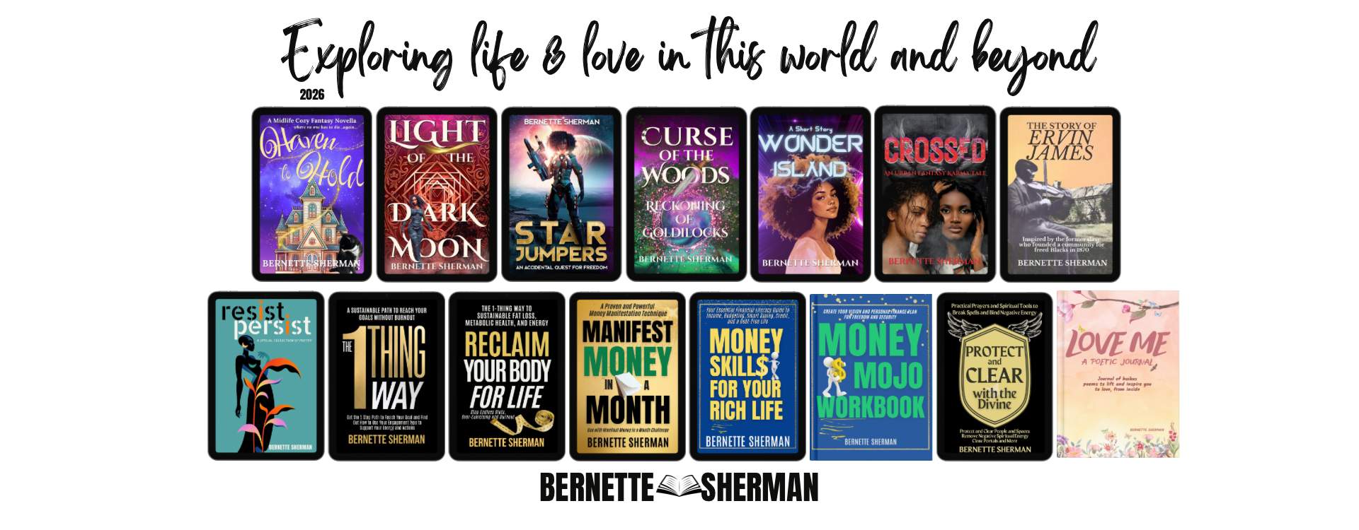 Explore My Books (See Menu Link)