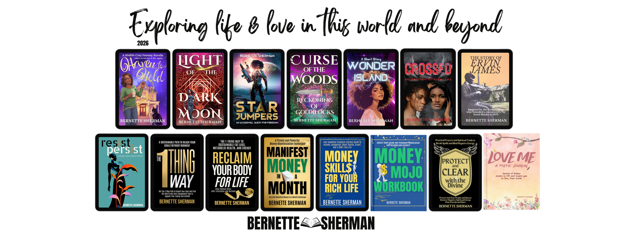 Explore My Books (See Menu Link)