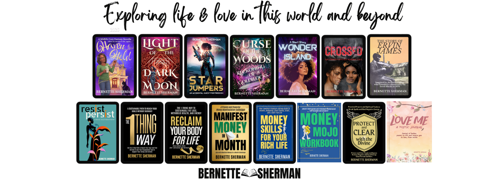 Explore My Books (See Menu Link)