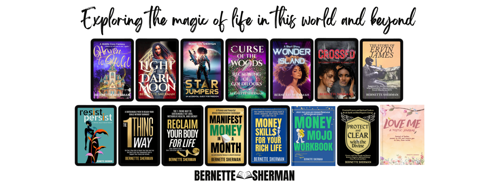 Explore My Books (See Menu Link)