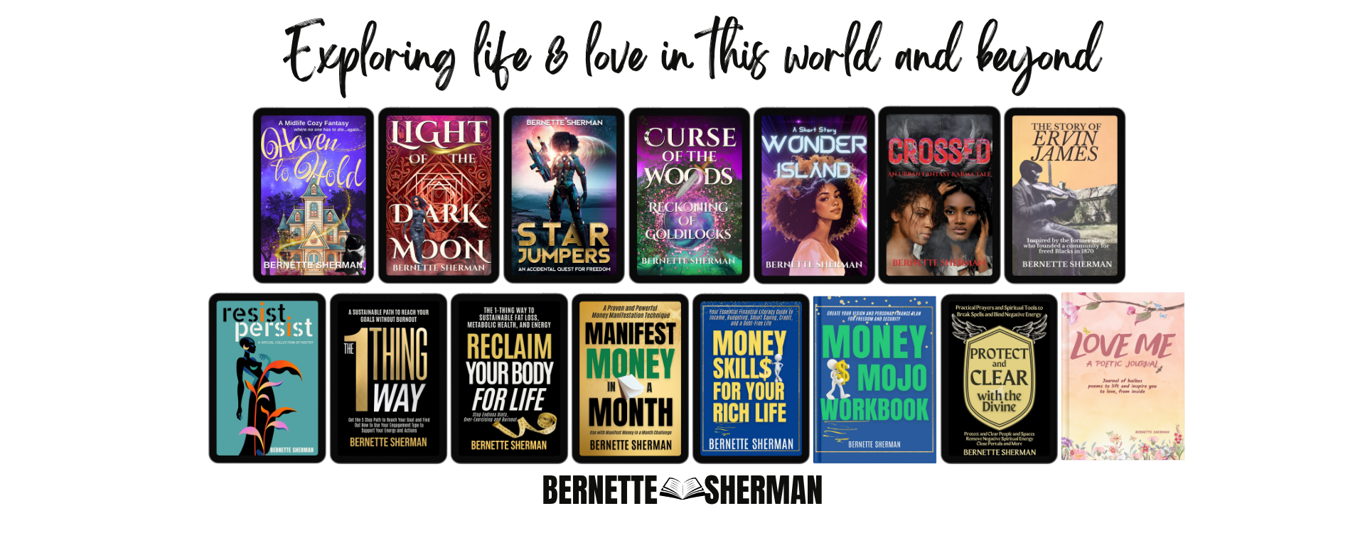 Explore My Books (See Menu Link)